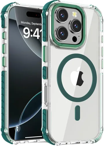 Vista 109 de DEERLAMN Funda Magnética Fuerte para iPhone Air 6.5 Pulgadas, [Compatible con Magsafe] [Protección contra caídas de grado militar] Funda protectora