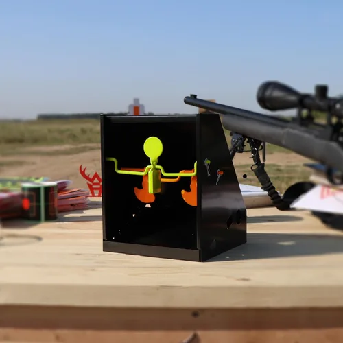 Vista 6 de Highwild BB Trap - Objetivo de reajuste del colector de pellets (solo Airgun) con 10 objetivos de papel de 7 x 9 pulgadas y 3 blancos giratorios
