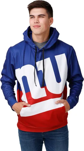 Vista 8 de FOCO NFL mens Nfl Team Color Bold Logo Hooded Pullover Hoodie