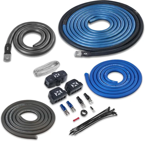 Vista 7 de NVX True 1/0 Calibre AWG 100% OFC Kit Completo de Cableado de Amplificador con Cable RCA de 2 Canales - XKIT02