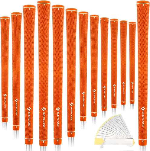 Vista 16 de SAPLIZE Empuñaduras de golf exclusivas para mujer, paquete de 13 empuñaduras de goma suave con diseño cónico optimizado, cómodos y absorbentes