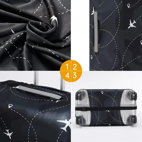 Vista 3 de Travelkin - Funda para equipaje lavable, protector de maleta, antiarañazos, se adapta a equipaje de 18 a 32 pulgadas