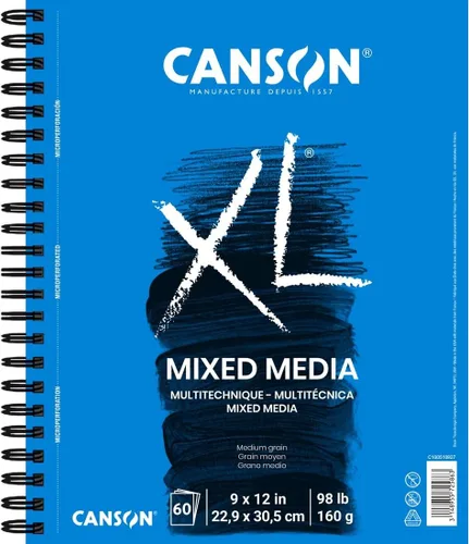 Vista 5 de Canson Bloc de medios mixtos serie XL 5-1/2" x 8-1/2", paquete de 6
