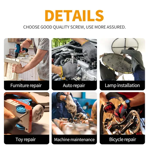 Vista 7 de M3 x 12 mm, 16 mm, 20 mm, 25 mm, 30 mm Tornillos de cabeza hexagonal, acero de aleación de grado 12.9, acabado de óxido negro, totalmente roscado