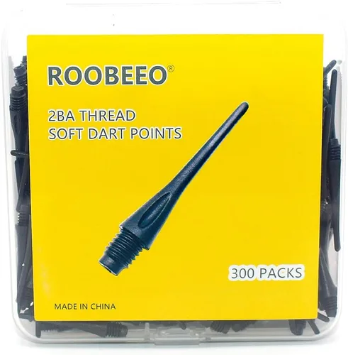 Vista 7 de Puntos de dardos de punta de plástico con rosca 2BA, paquete de 300 puntas de dardos suaves, accesorios de repuesto para dardos