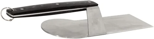 Vista 3 de Espátula Hack por BBQ Hack, espátula resistente diseñada para asar carnes grandes como costillas, la forma compensada es la herramienta perfecta