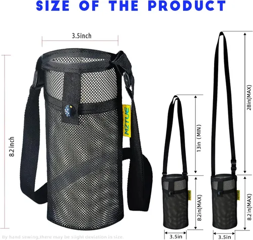 Vista 6 de Water Bottle Holder with Strap, Premium Water Bottle Carrier with Strap Easy Clean, Light Water Bottle Carrier Bag, Water Bottle Holder with Pocket