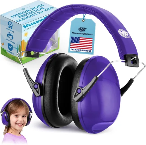 Vista 12 de Kids Noise Canceling Headphones - 33 dB (2K Hz) - Ear Protection Earmuffs Negro