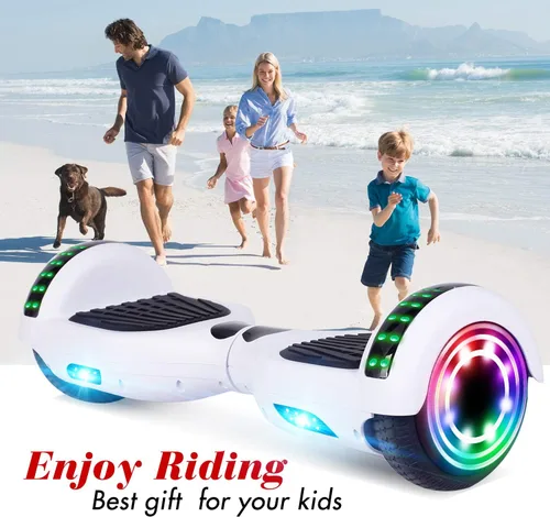Vista 15 de CBD Scooter with Corlorful LED Lights,6.5" Wheels, Dual 300W Motor Scooter for Kids Girls Boys Adults, All Ages