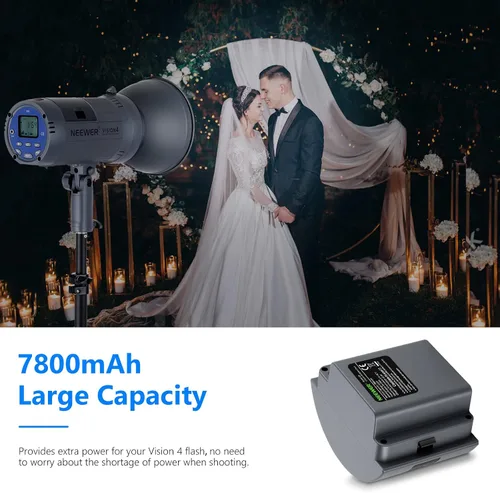 Vista 4 de Neewer Batería de iones de litio de alta capacidad recargable flash de repuesto para Q300, Vision 4, ML300 Estroboscópico de flash de estudio al