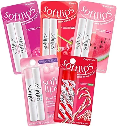 Softlips Lip Protectant 6 Flavor Ultimate Holiday Variedad Pack (10 palos)