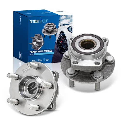 Vista 101 de Detroit Axle - 2 bujes de rodamiento de rueda traseros para Suzuki Aerio 2002-2007, Suzuki Esteem 1995-2002, 2 rodamientos de rueda completos