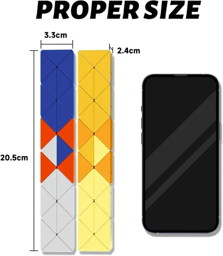 Vista 4 de GAN Twist Magic Snake, 48 cuñas 6 colores cubo rompecabezas con juguete juego de rompecabezas para niños y adolescentes