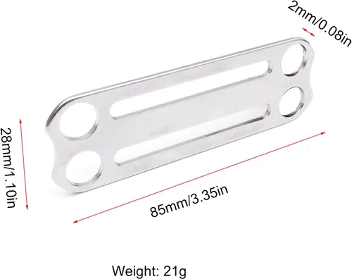 Vista 7 de Cinturones de buceo de acero inoxidable para buceo, retenedores de arnés de correas de buceo, cinturones de peso de buceo Slide Keeper con anillo