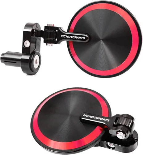 Vista 7 de Espejos de barra CNC Gold Reborn compatibles con FZ8 Fazer S 800 2009-2016