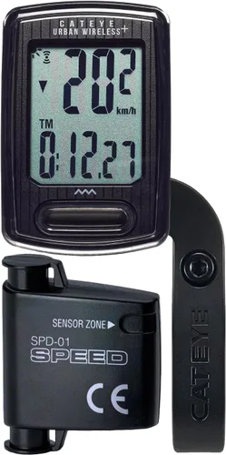 CATEYE Urban Wireless Bike Computer – Analog Speedometer & Odometer with Calorie Tracking, FlexTight™ Mount, Auto Start/Stop, Programmable Odometer