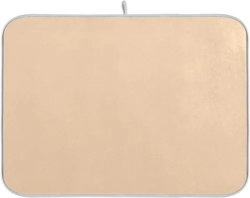 Vista 27 de Tapete de secado de platos pequeño rosa intenso Xl para platos, accesorios de cocina, mostrador de microfibra, escurridor de platos, resistente al