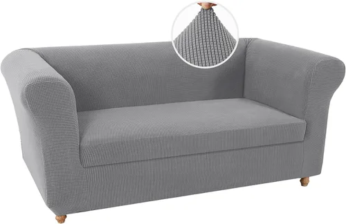 Vista 49 de UNBBRRL Funda de sofá Chesterfield de jacquard elástico, fundas de cojín gruesas para sofá, protector de muebles para sala de estar