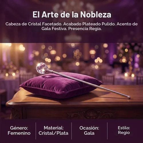 Vista 6 de Varitas de cetro de reina varita de princesa para fiesta de cumpleaños, baile de graduación Cristal