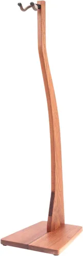 Vista 21 de Zither - Soporte de madera para bajo, hecho a mano, madera de cerezo maciza, ideal para bajo eléctrico, fabricado en Estados Unidos