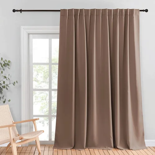 Vista 54 de NICETOWN Cortinas para Puerta Corredera, Cortina Térmica Ancha Oscurecedora para Puerta de Patio, Persiana Vertical, Cortinas para Puerta de Vidrio