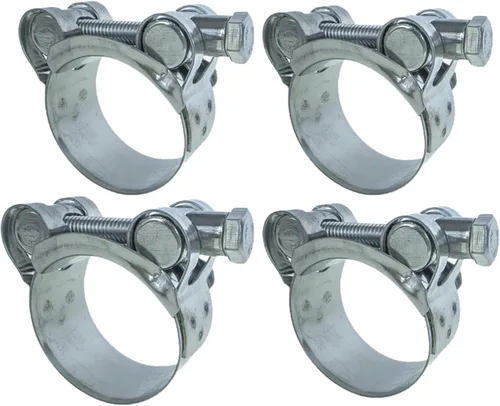 Vista 12 de Abrazaderas de manguera T-Bolt, abrazaderas de tubo ajustables para servicio pesado de 44-47mm, acero inoxidable 304 y banda ancha para abrazaderas