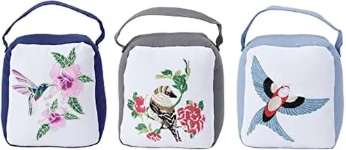 Scott Living - Topes decorativos bordados para puerta de pájaro para sala de estar, dormitorio, oficina, multicolor