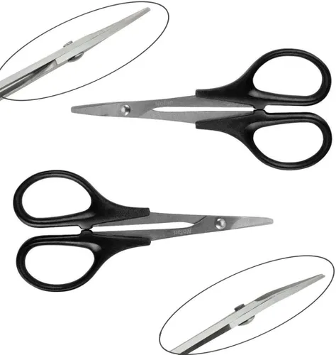 Vista 2 de 0-14mm RC Body Reamer Hole Puncher and Curved Scissors & Straight Scissors Trimming Universal Tools Set for RC Car Body Shell Lexan Plastic