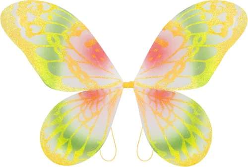 Vista 7 de Fedio Alas de hada para niñas, disfraz de princesa mariposa para niños, disfraz de fiesta de cumpleaños, disfraz de Halloween