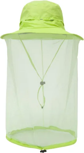 Vista 11 de Sombrero de pesca Sombrero de protección solar Red de cabeza de mosquito para exteriores Sombrero de cubo con malla de red oculta