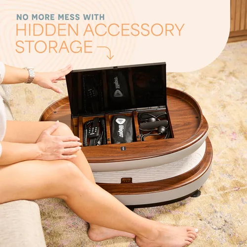 Vista 40 de Lifepro Vibration Plate Machines – Full Body Workout, Recovery & Lymphatic Drainage with 4D Motion, Silent Operation, Joint Support, & Triple Motor