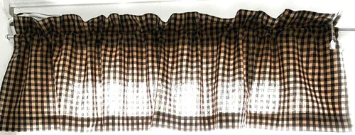 Vista 5 de Cafe Curtains & Valances (Red & Black Valances)