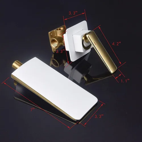 Vista 40 de RANDOM Bathroom Sink Faucet Brushed Gold or Matte Black Bathroom Faucet Single Hole or 3 Holes SUS 304 Stainless Steel Modern Vanity Faucet with Pop