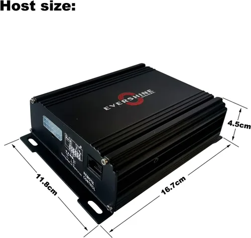 Vista 2 de Kit de amplificador de sirena de policía de 12 V/24 V con altavoz plano de 118 ~ 125 dB 100 W amplificador multitonos resistente micrófono de mano