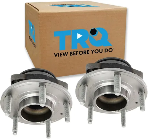 Vista 65 de TRQ Conjunto de rodamiento y cubo de rueda delantera de 2 piezas compatible con Chevrolet Trailblazer 02-09, Trailblazer EXT 02-06, GMC Envoy 02-09