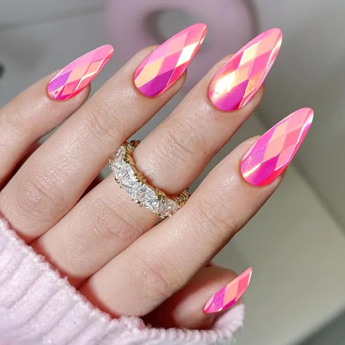 Vista 10 de MISUD Uñas a presión – Uñas adhesivas medianas con pegamento gótico rojo y negro, acrílico gótico diseño de vampiro, 24 piezas