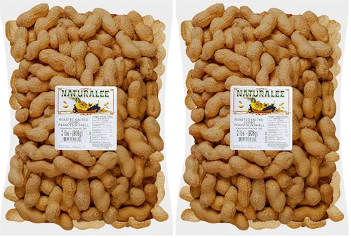 Vista 5 de Naturalee Cacahuetes, En Cáscara 2 libras - Tostados, Salados - Snack Natural Saludable