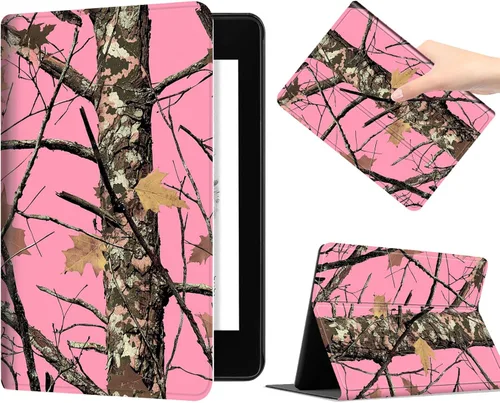 Vista 17 de Funda para Kindle de 10ª generación 2019, funda ligera y ultrafina para Kindle de 10ª generación, funda de piel sintética con soporte ajustable