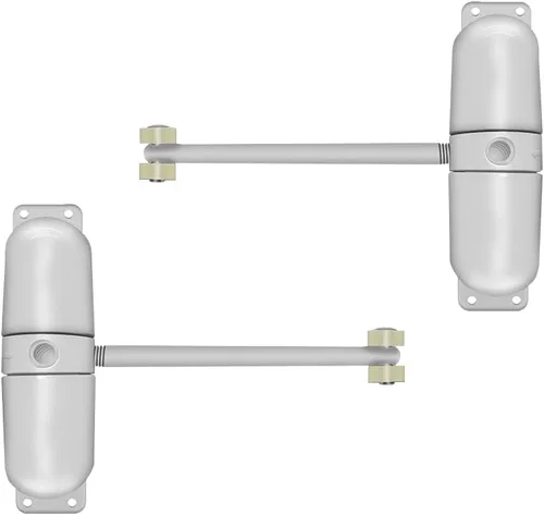 Vista 9 de Cierre automático de resorte, cierre de puerta de resorte de seguridad de acero inoxidable, bisagra de puerta de cierre ajustable para puerta Negro
