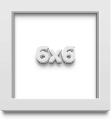 Marco de caja de sombra blanca de 6 x 6 pulgadas, marco de caja de sombra tamaño interior 6 x 6 x 1 pulgada de profundidad. Este marco blanco está