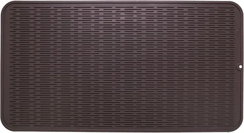 Vista 108 de MicoYang Tapete de silicona para secado de platos para múltiples usos, fácil de limpiar, ecológico, resistente al calor, tapete de silicona