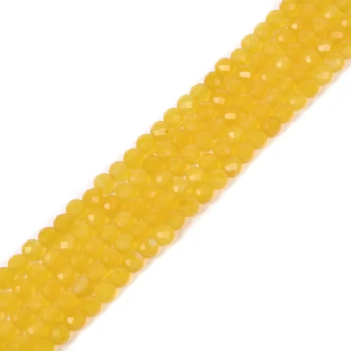 Vista 45 de Cuentas Redondas Facetadas de Ópalo Verde de 4 mm Sueltas de 16 Pulgadas para Hacer Joyas