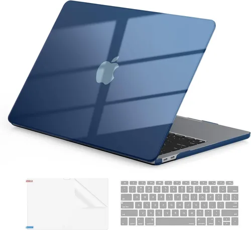Vista 10 de EooCoo Funda rígida compatible con MacBook Air de 13.3 pulgadas M1 Chip 2021-2018 con pantalla Retina, funda protectora de plástico Air de 13.3