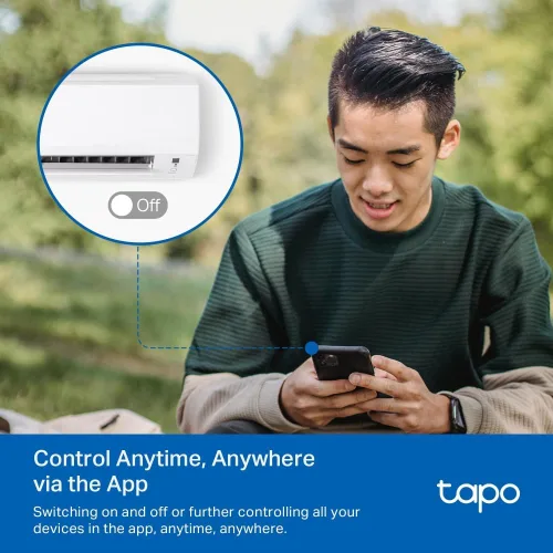 Vista 4 de Tapo Hub inteligente IR e IoT con timbre - Control remoto universal para televisores, ACS y más de 18 tipos de dispositivos, certificado de materia