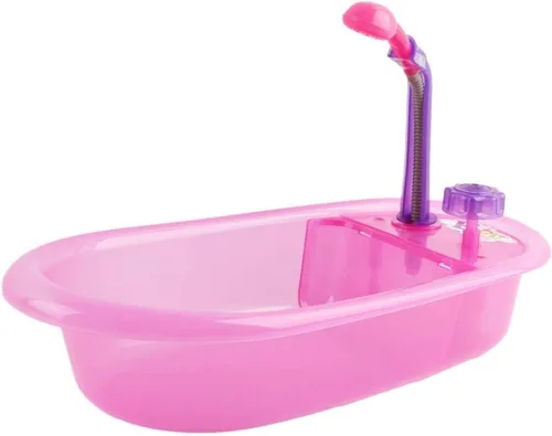 Vista 4 de deAO Juego de muñeca bebé, juego de muñeca de 13 pulgadas para hora del baño con spray de ducha funcional y accesorios para niños, muñeca bebé