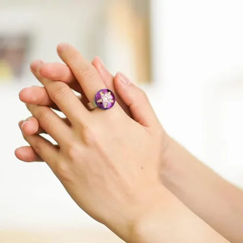 Vista 3 de King Will Fidget Spinner Ring, Fidget Toy, Stress Relief, Stainless Steel Ring With Spinner Perfect for ADHD, ADD for Kids and Adults, Colorful