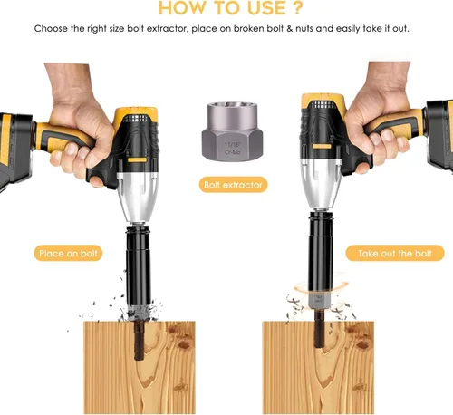 Vista 7 de REXBETI Juego de extractor de pernos y extractor de tornillos de 26 piezas y juego de brocas de cobalto, estuche con extractor de pernos de 13