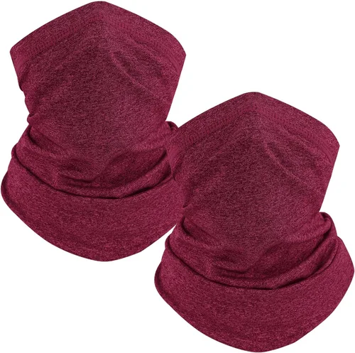 Vista 26 de TICONN Polaina para el cuello, bufanda, calentador de cuello, transpirable, resistente al sol y al viento, para esquí, pesca, senderismo, ciclismo