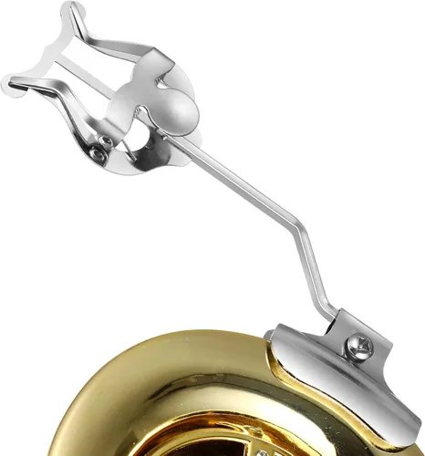 Vaguelly Soporte de plata para trombón de trombón de lira para partituras de músicos en marcha, se adapta a trompetas y trombones, accesorio de