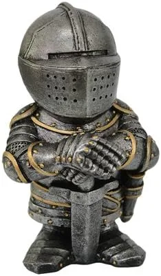 PTC Figura de caballero medieval blindado pequeño de 4.5 pulgadas con espada
